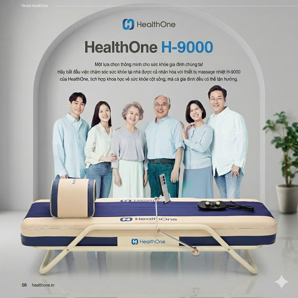 Máy massage toàn thân Healthone H-9000 có tốt không? Trải nghiệm thực tế cho người cần chăm sóc sức khỏe tại nhà